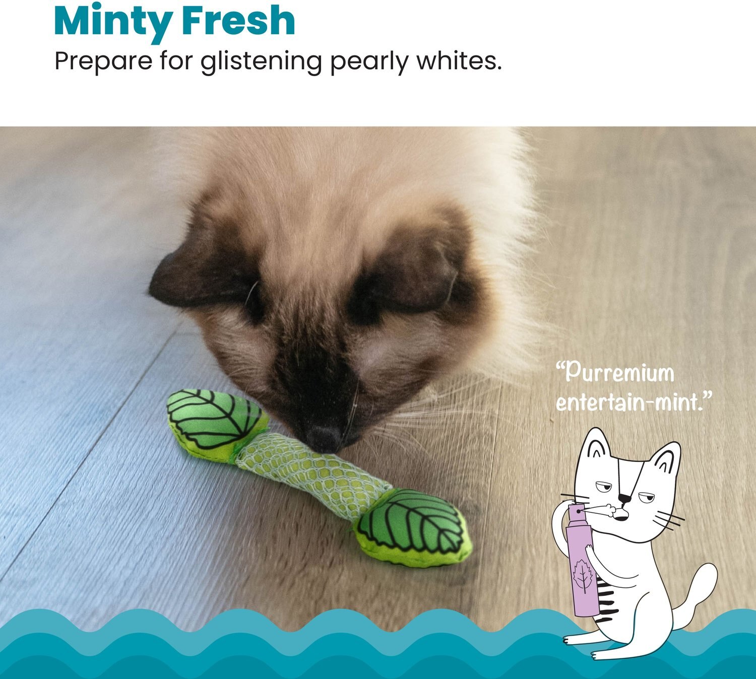 cat chewing Fresh Breath Mint Stick Cat Chew Toy