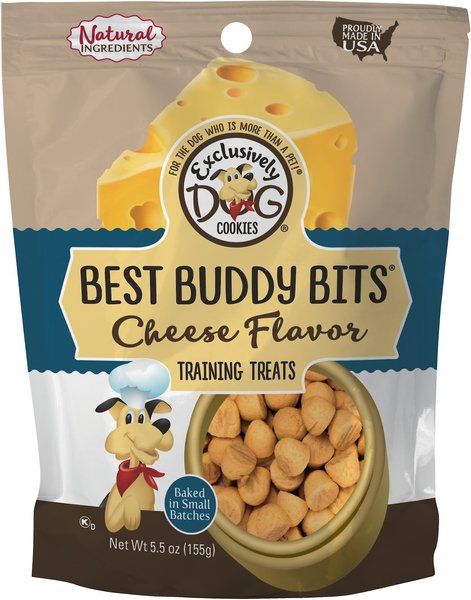 Exclusively Dog Best Buddy Bits Cheese Flavor Dog Treats, 5.5-oz bag slide 1 of 5