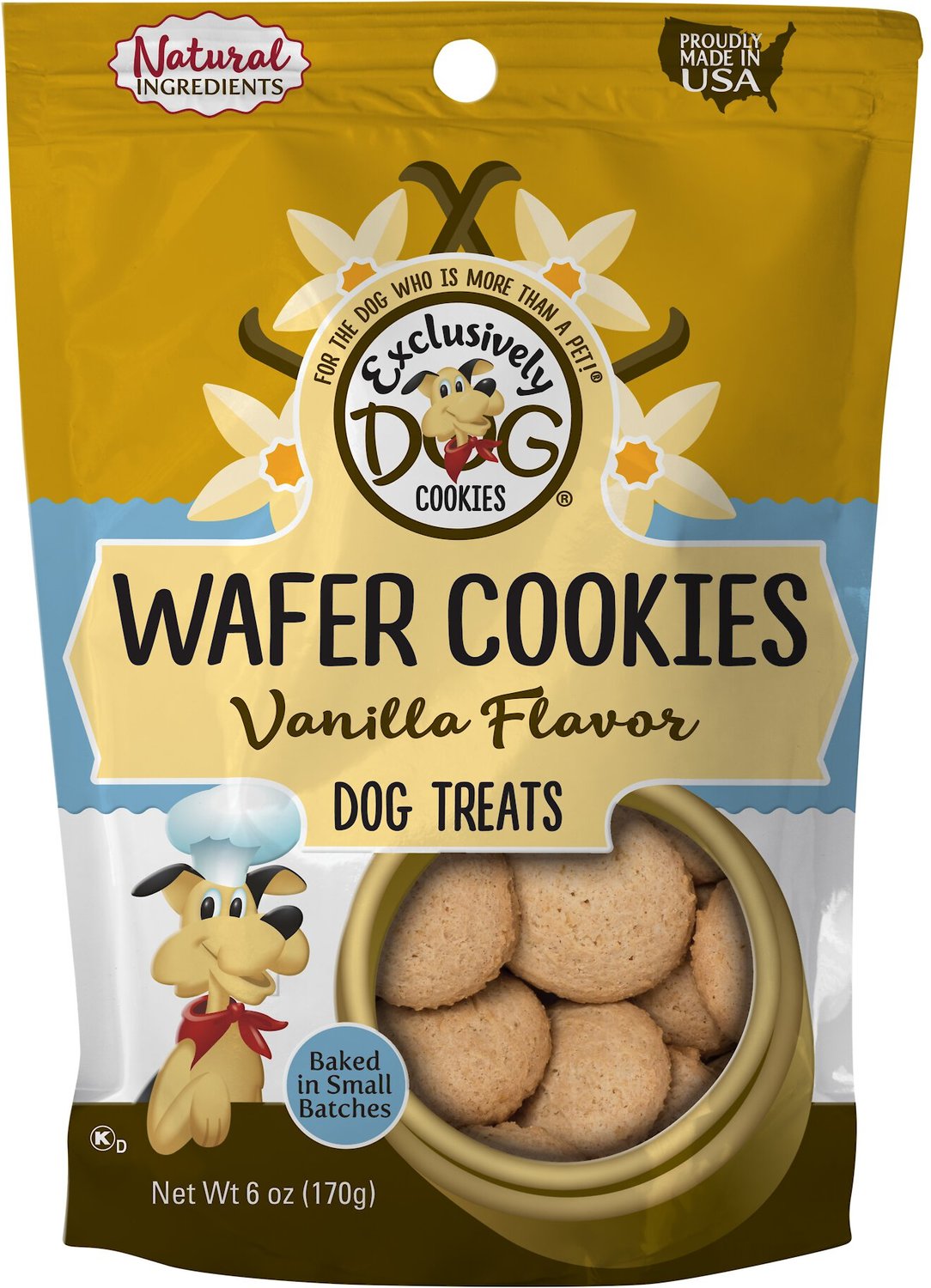 Exclusively Dog Wafer Cookies Vanilla Flavor Dog Treats 6 Oz Bag Chewy Com,Fried Bananas Lead Sheet
