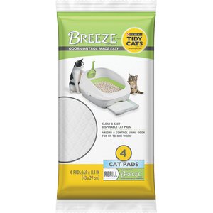 Tidy Cats Breeze Litter System Cat Pads, 4 pack, case of 10