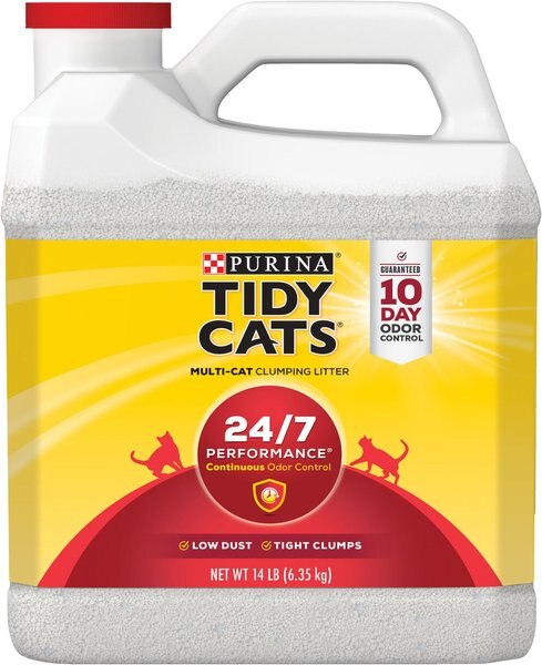 Tidy Cats 24/7 Performance Scented Clumping Clay Cat Litter, 14-lb jug slide 1 of 14