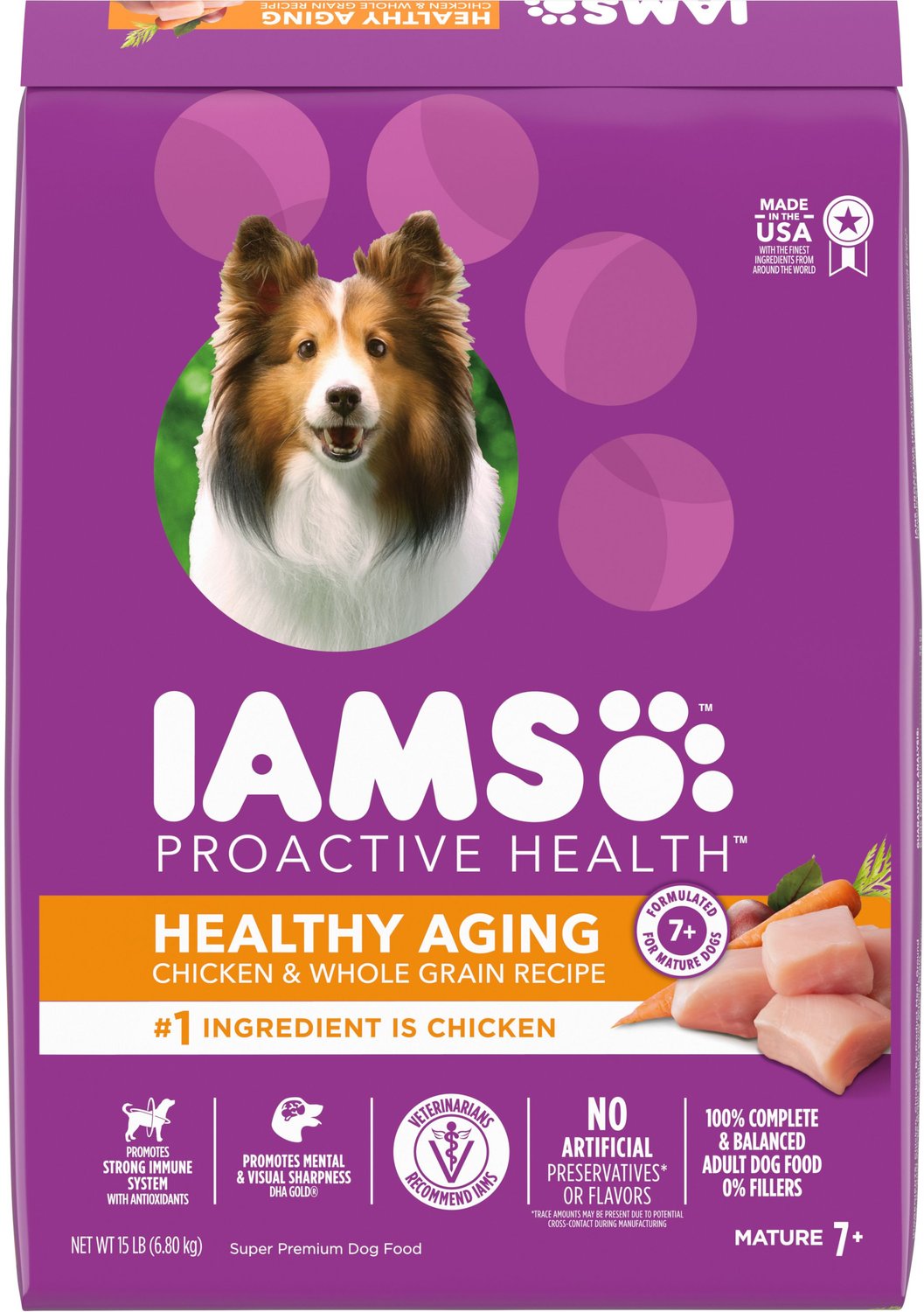 iams senior plus large breed discontinued