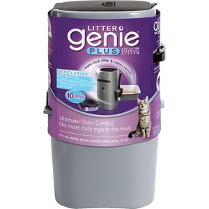 Litter Genie Plus Cat Litter Disposal System, Silver