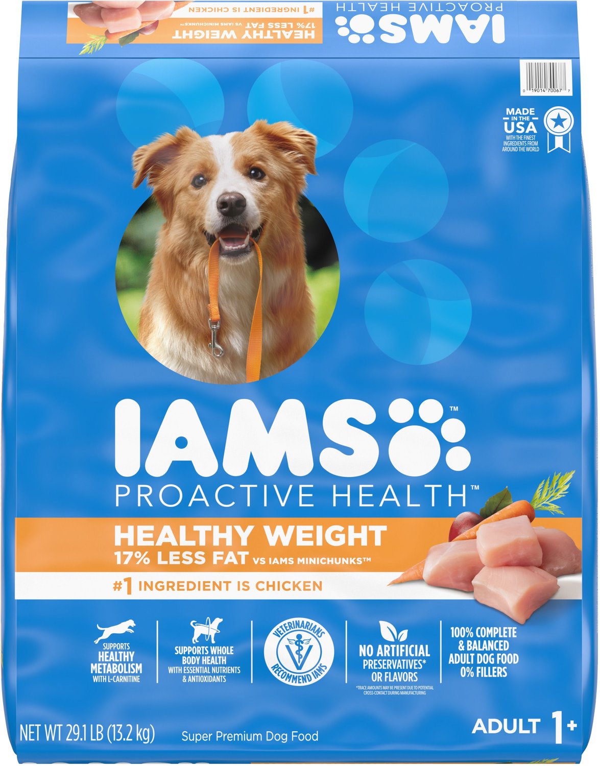 Iams ProActive Health Adult Healthy Weight Dry Dog Food, 29.1-lb bag ...