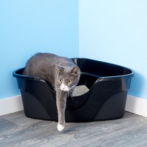 Nature's Miracle Just For Cats Advanced High Sided Corner Cat Litter Box
