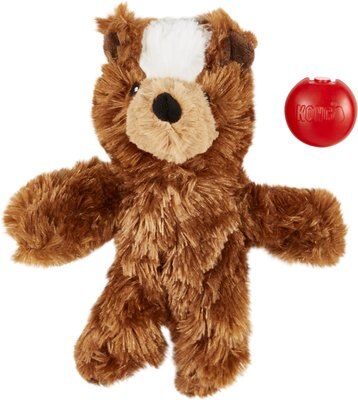 KONG Plush Teddy Bear Dog Toy, Medium 