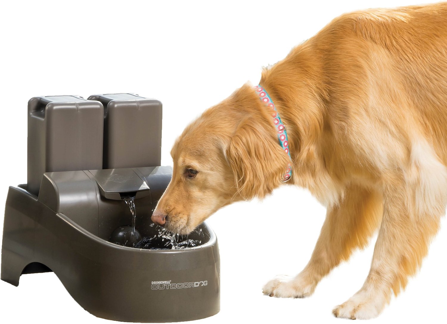 Drinkwell Outdoor Plastic Dog Cat, Outdoor Dog Pet Fountain