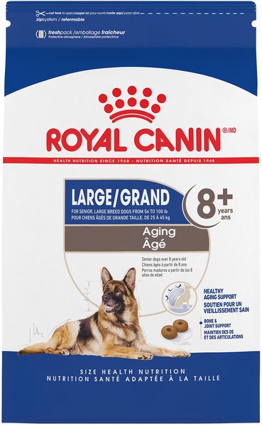 Royal Canin Size Health Nutrition Large Aging 8+ Dry Dog Food, 30-lb bag slide 1 of 9