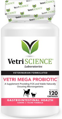 VetriScience Vetri Mega Probiotic Capsules Digestive Supplement for Cats & Dogs, slide 1 of 1