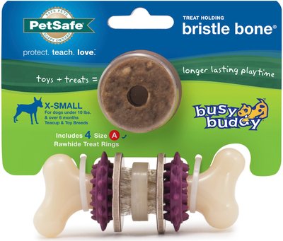 Busy Buddy Bristle Bone Treat Dispenser Tough Dog Chew Toy, slide 1 of 1