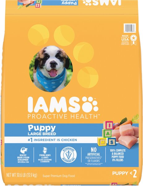 Iams ProActive Health Smart Puppy Large Breed Dry Dog Food, 30.6-lb bag slide 1 of 10