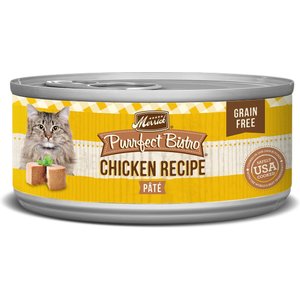 Merrick Purrfect Bistro Grain-Free Chicken Pate Canned Cat Food, 5.5-oz, case of 24