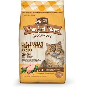 Merrick Purrfect Bistro Grain-Free Real Chicken + Sweet Potato Recipe Adult Dry Cat Food, 4-lb bag