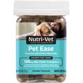 Nutri-Vet Pet-Ease Chicken Flavored Wafers Calming Supplement for Dogs, 8-oz jar
