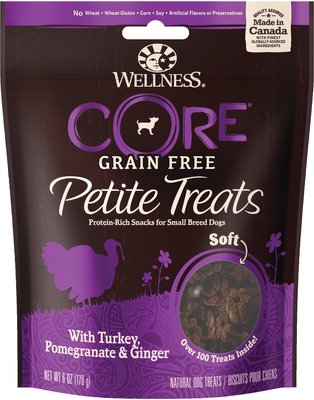 Wellness CORE Petite Treats Turkey & Pomegranate Recipe Soft Grain-Free Dog Treats, slide 1 of 1