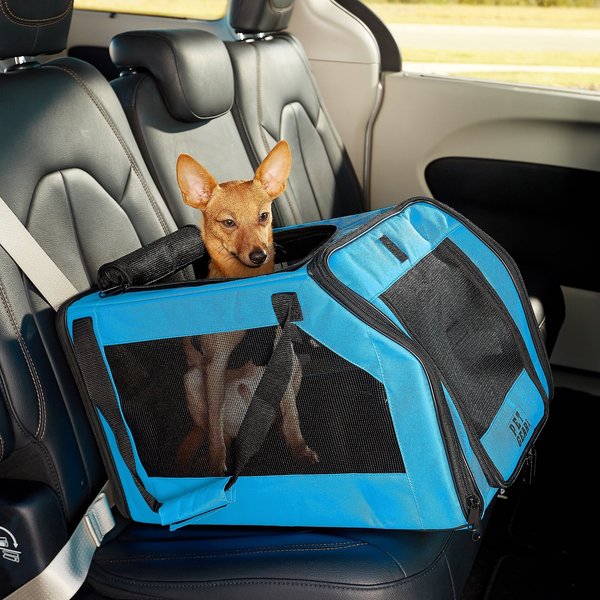 Pet Gear Signature Dog & Cat Car Seat & Carrier Bag, Aqua slide 1 of 9