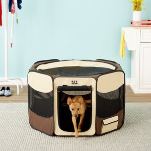 Pet Gear Travel Lite Soft-Sided Dog & Cat Pen with Removable Top, Sahara, Medium