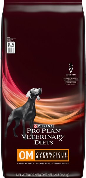 Purina Pro Plan Veterinary Diets OM Overweight Management Dry Dog Food, 32-lb bag slide 1 of 10