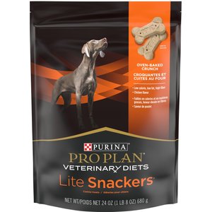 Purina Pro Plan Veterinary Diets Lite Snackers Crunchy Dog Treats, 24-oz bag