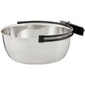 MidWest Stainless Steel Snap'y Fit Dog Kennel Bowl, 8 cup