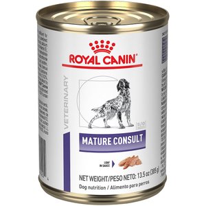 Royal Canin Veterinary Diet Adult Mature Consult Loaf in Sauce Canned Dog Food, 13.5-oz, case of 24