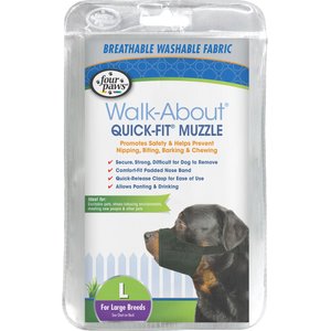 Four Paws Walk-About Quick-Fit Dog Muzzle, L