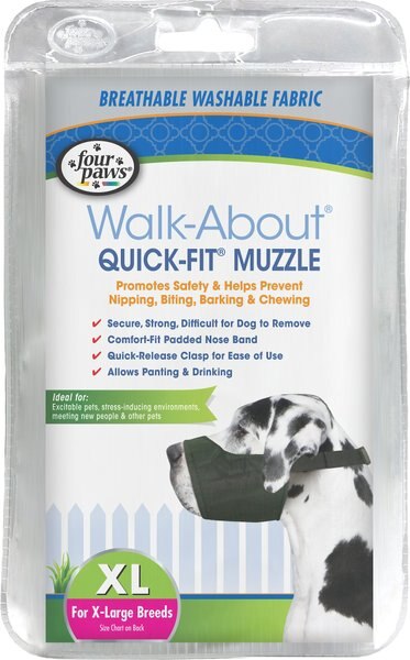 Four Paws Walk-About Quick-Fit Dog Muzzle, XL slide 1 of 10