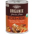 Castor & Pollux Organix Grain-Free Butcher & Bushel Organic Chicken Wing & Thigh Dinner in Gravy Adult Canned Dog Food, 12.7-oz case of 12