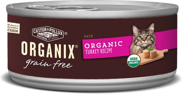 Castor & Pollux Organix Grain-Free Organic Turkey Recipe All Life Stages Canned Cat Food, 5.5-oz, case of 24 slide 1 of 5