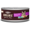 Castor & Pollux Organix Grain-Free Organic Chicken & Chicken Liver Recipe All Life Stages Canned Cat Food, 3-oz, case of 24