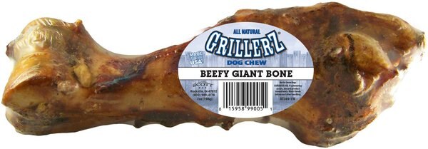 Grillerz Smoked Beefy Bones Dog Treats, Giant slide 1 of 4