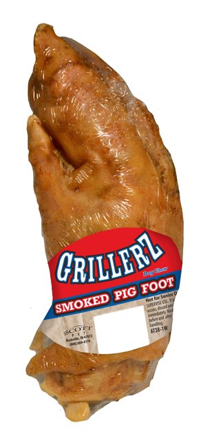 GRILLERZ Smoked Pig Foot Dog Treat 