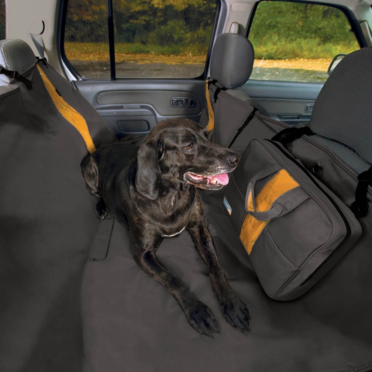 Kurgo Wander Hammock Car Seat Cover Black Chewy Com - Kurgo Dog Hammock Car Seat Cover For Pets