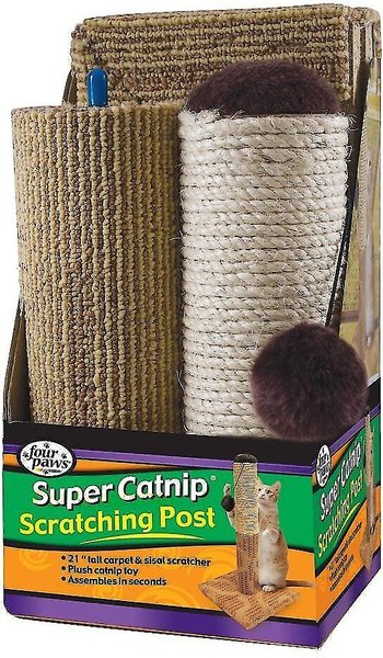 Four Paws Super Catnip 21-in Sisal Cat Scratching Post slide 1 of 7