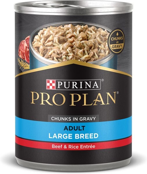 Purina Pro Plan Specialized Adult Large Breed Beef & Rice Entree Canned Dog Food, 13-oz, case of 12 slide 1 of 9