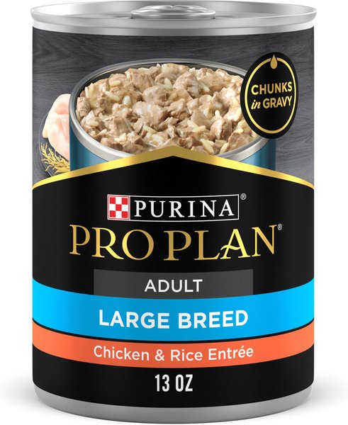 Purina Pro Plan Specialized Adult Large Breed Chicken & Rice Entree Canned Dog Food, 13-oz, case of 12 slide 1 of 9