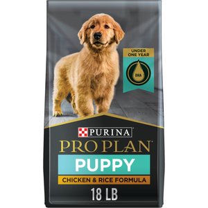 Purina Pro Plan High Protein Chicken & Rice Formula Dry Puppy Food, 18-lb bag