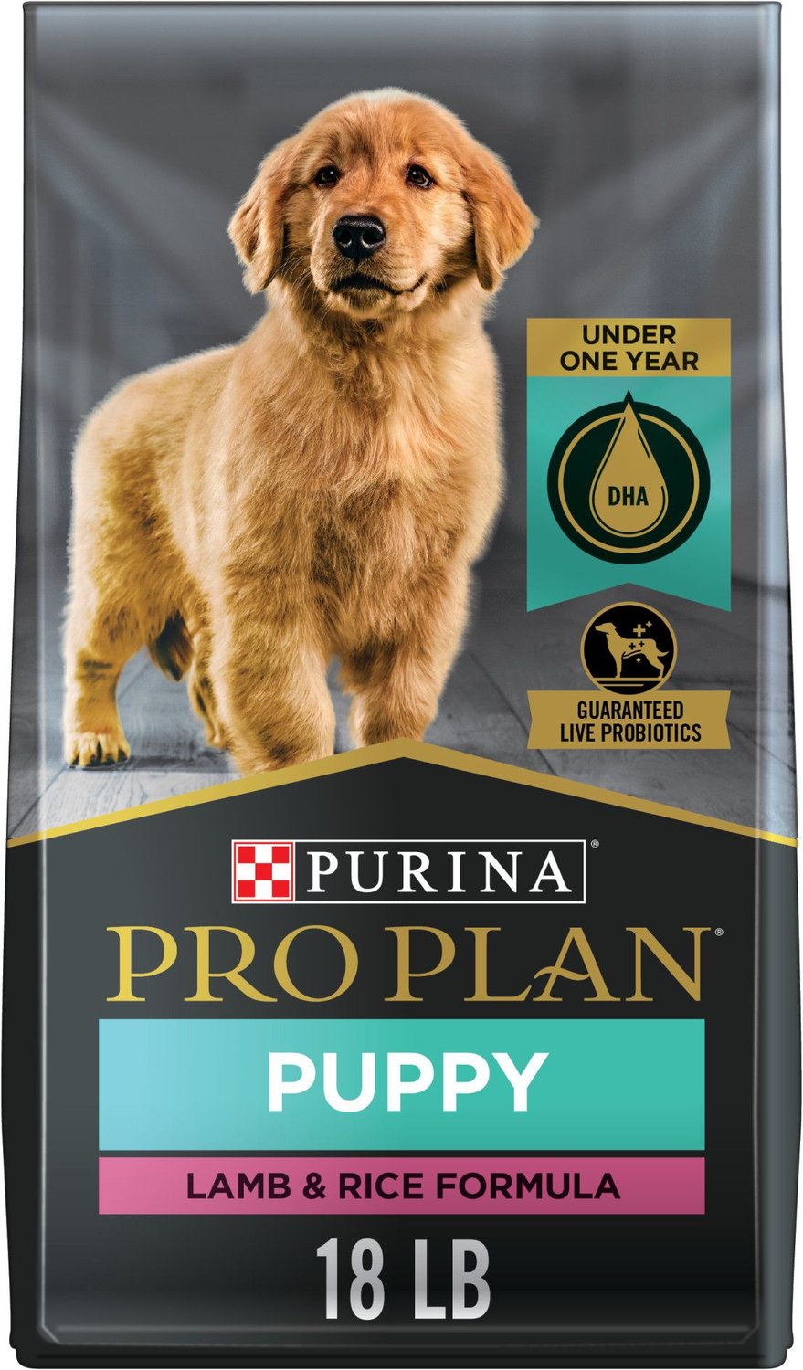 PURINA PRO PLAN Puppy Lamb & Rice Formula Dry Dog Food, 18lb bag
