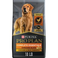 Purina Pro Plan High Protein Shredded Blend Chicken & Rice Formula with Probiotics Dog Food, 18-lb bag