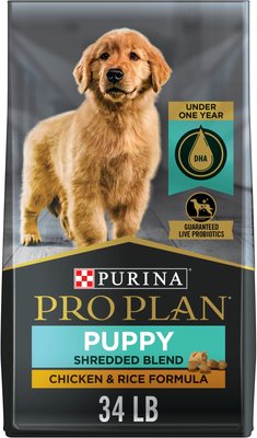 Purina Pro Plan Puppy Shredded Blend Chicken & Rice Formula with Probiotics Dry Dog Food, slide 1 of 1
