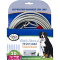 Four Paws Super Weight Tie Out Cable, 20-ft