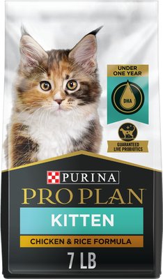 Purina Pro Plan Kitten Chicken & Rice Formula Dry Cat Food, slide 1 of 1