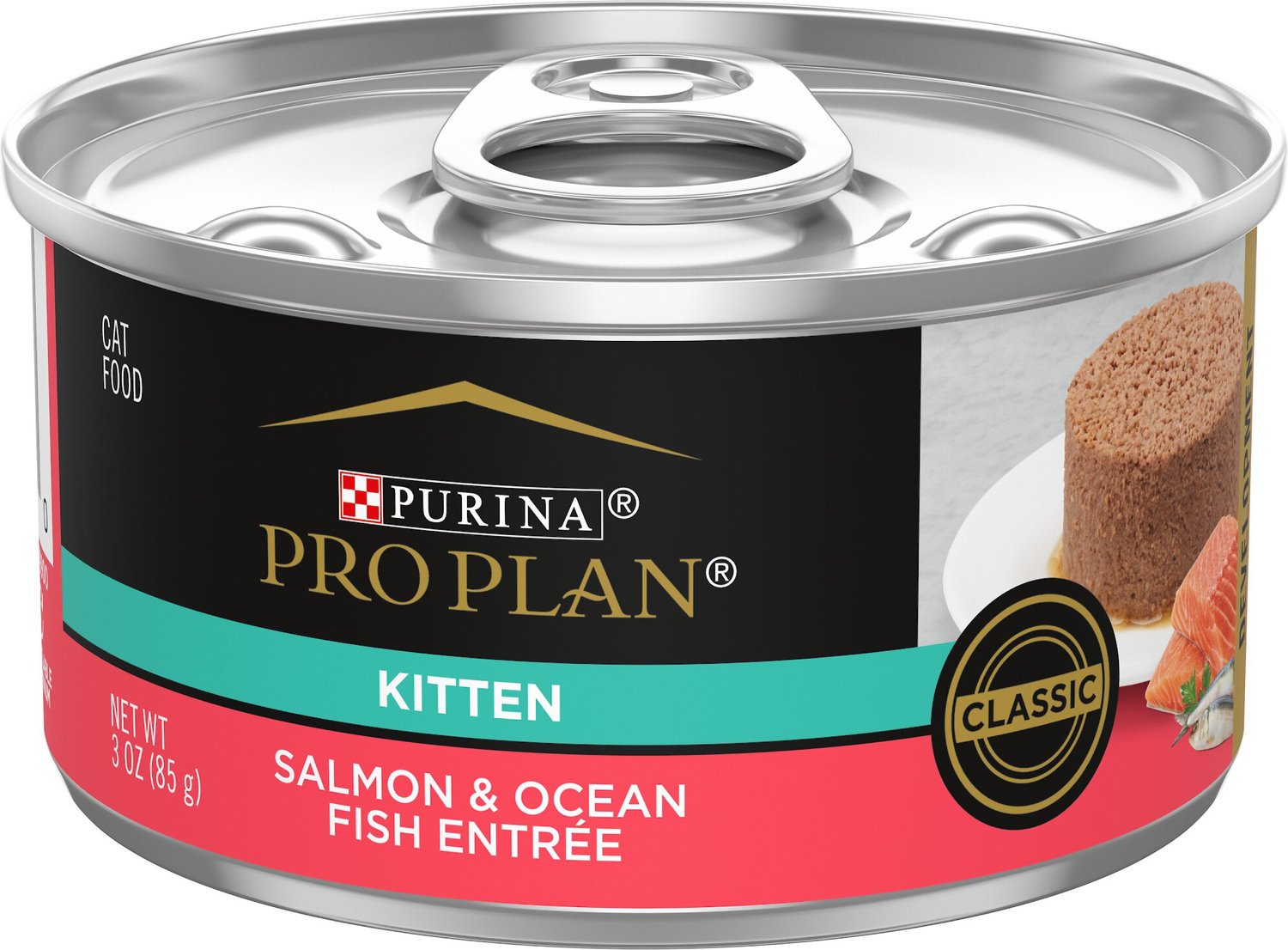 Purina Pro Plan Focus Kitten Classic Salmon & Ocean Fish Entree Canned Cat Food, 3-oz, case of 24 By Purina Pro Plan
