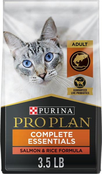 Purina Pro Plan Adult Salmon & Rice Formula Dry Cat Food, 3.5-lb bag slide 1 of 10