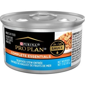 Purina Pro Plan Savor Adult Seafood Stew Entree in Sauce Canned Cat Food, 3-oz, case of 24