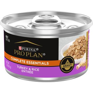 Purina Pro Plan Savor Adult Turkey & Rice Entree in Gravy Canned Cat Food, 3-oz, case of 24