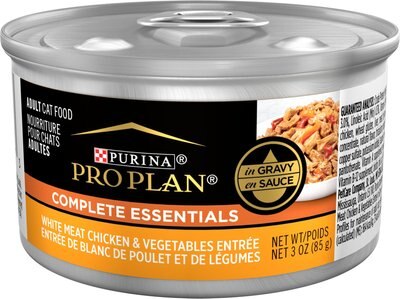 Purina Pro Plan Adult White Meat Chicken & Vegetable Entree in Gravy Canned Cat Food, slide 1 of 1