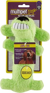 Multipet Loofah Dog Plush Toy