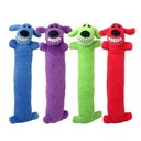 Multipet Loofa Dog The Original Squeaky Plush Dog Toy, Color Varies, Small
