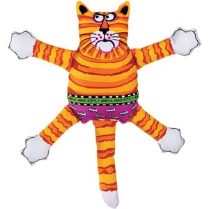 Fat Cat Terrible Nasty Scaries Squeaky Dog Toy, Large, Color Varies